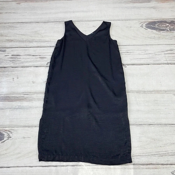 AHLENS SWEDEN Dress V Neck Cocktail Party Maxi Black Size 40 Medium - Picture 11 of 16